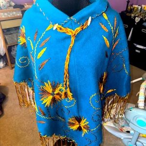 Vintage poncho, one size fits all!